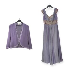 NWT Montage by Mon Cheri formal gown with jacket size 12P